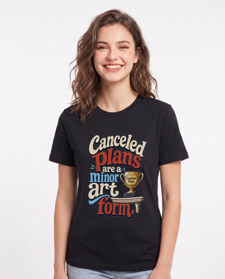 Meme Black T-Shirt for Women – Everyday Expression Graphic Tee product image 3