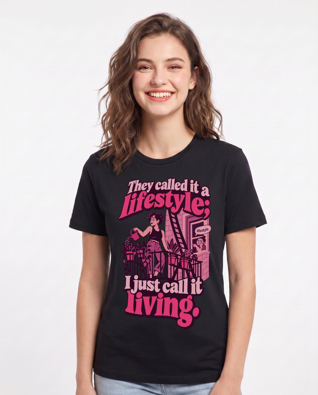 Pride Black T-Shirt for Women – Everyday Expression Graphic Tee product image 3