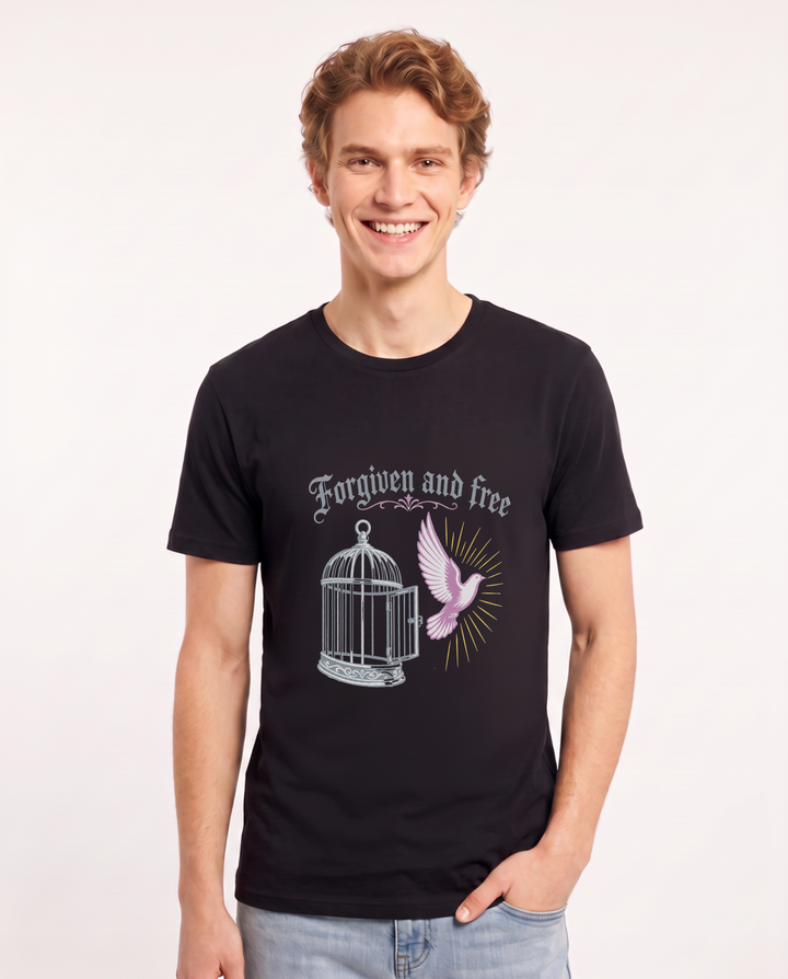 Forgiven and free - Men's Black T-Shirt product image 2