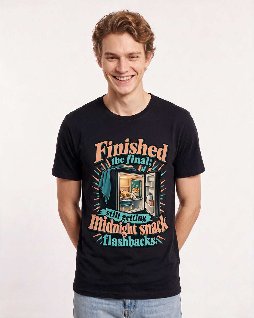 Graduation Black T-Shirt for Men – Everyday Expression Graphic Tee product image 1