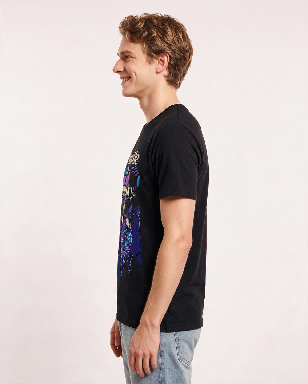 Pride Men's Black T-Shirt – My sparkle is not an optional accessory. product image 2