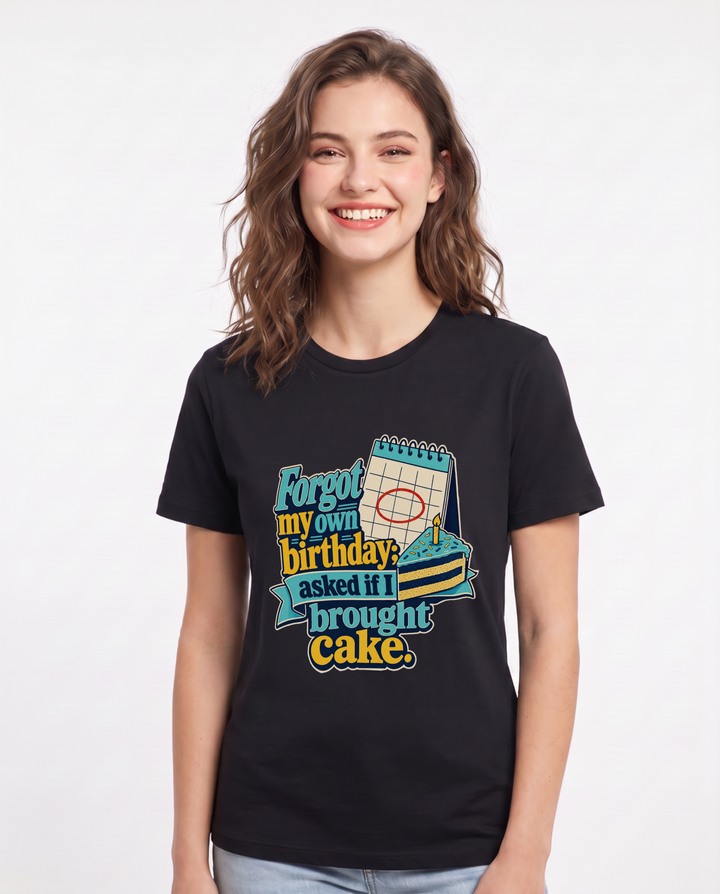 Meme Black T-Shirt for Women – Everyday Expression Graphic Tee product image 1