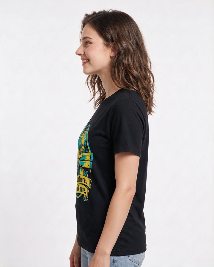 Patriotic Black T-Shirt for Women – Everyday Expression Graphic Tee product image 2