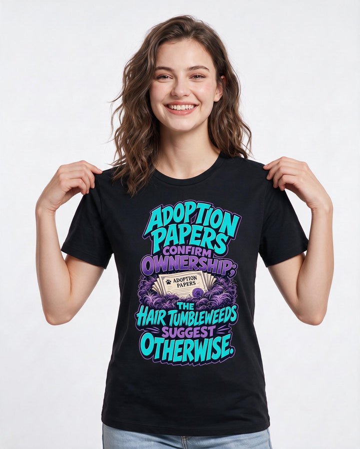 Cat Lover Black T-Shirt for Women – Everyday Expression Graphic Tee product image 1