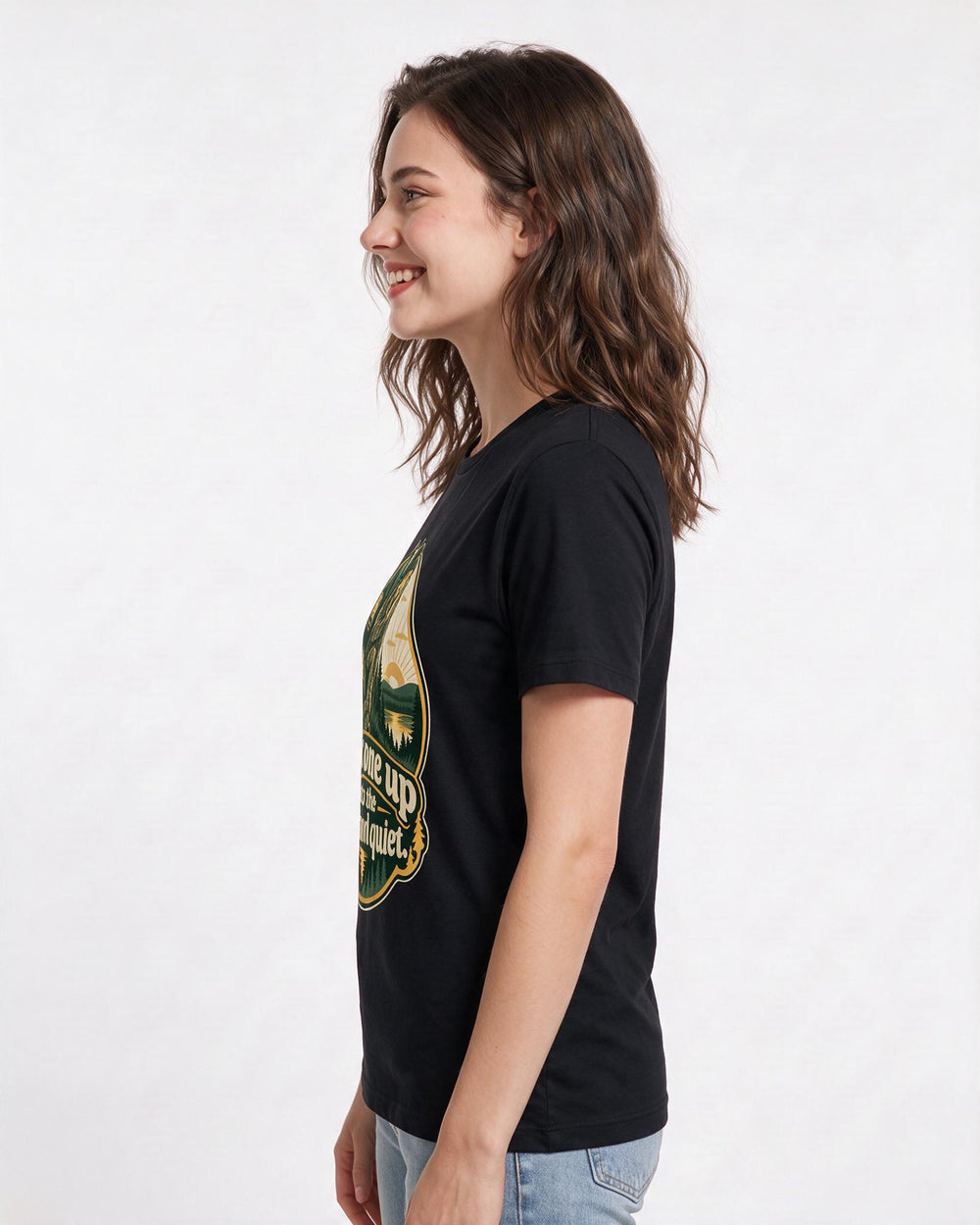 Hunting Black T-Shirt for Women – Everyday Expression Graphic Tee product image 2