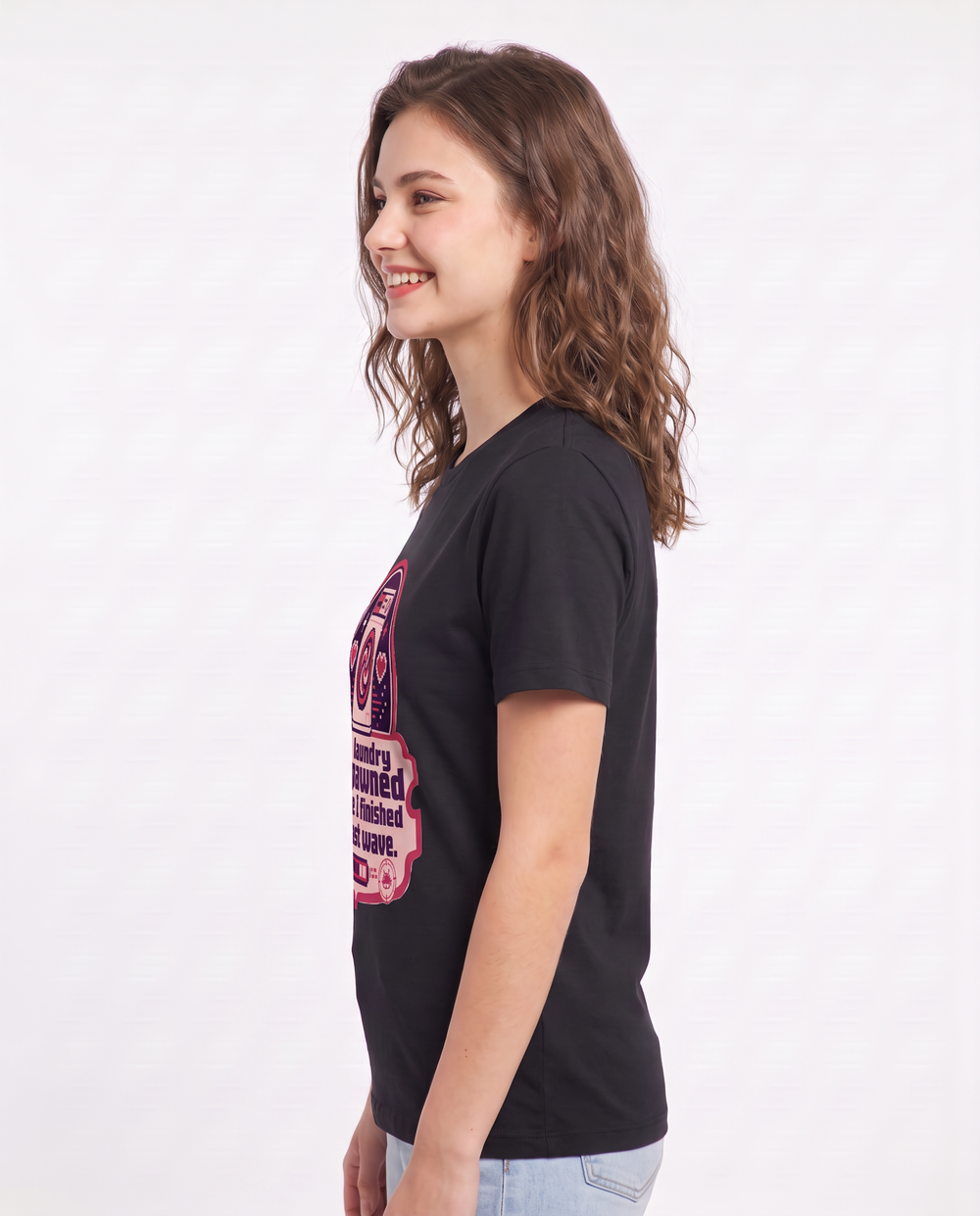 My laundry respawned before I finished the last wave. - Women's Black T-Shirt product image 3