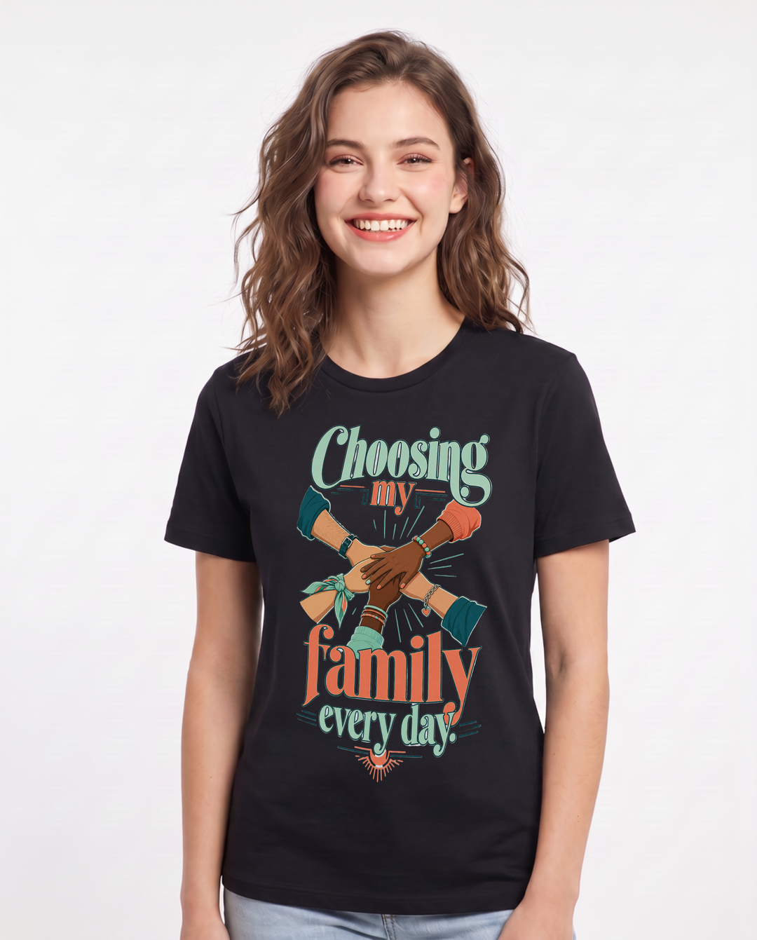 Pride Black T-Shirt for Women – Everyday Expression Graphic Tee product image 3
