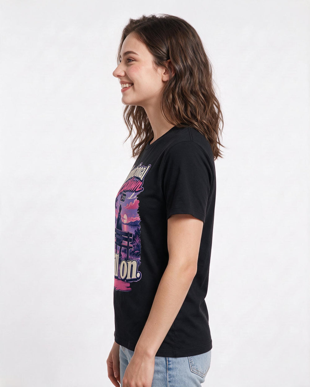 Gaming Black T-Shirt for Women – Game Night Graphic Tee product image 2