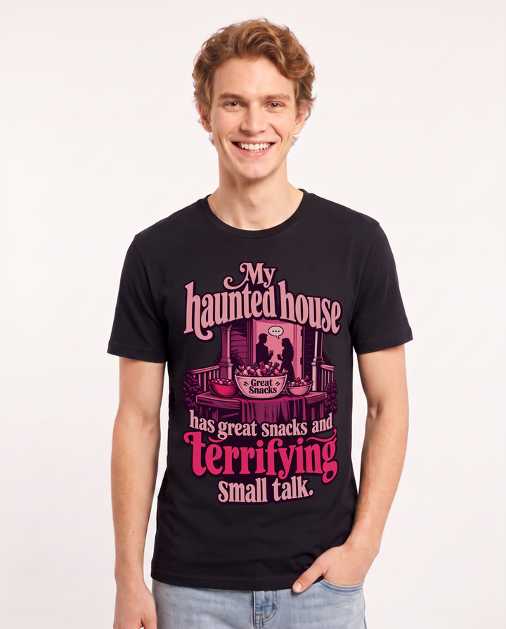 Halloween Black T-Shirt for Men – Halloween Theme Graphic Tee product image 3