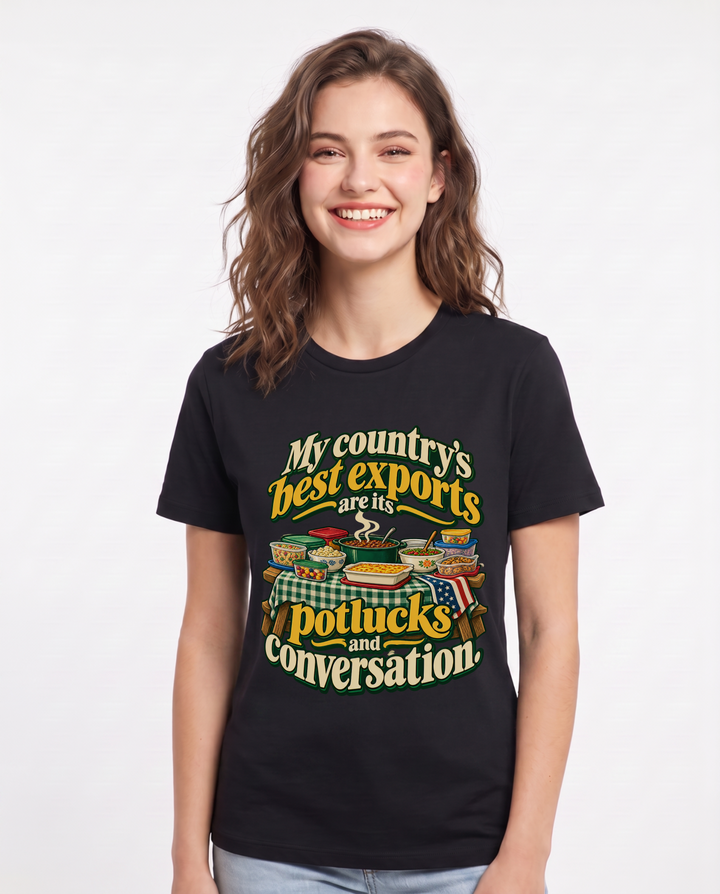 Patriotic Black T-Shirt for Women – Everyday Expression Graphic Tee product image 3