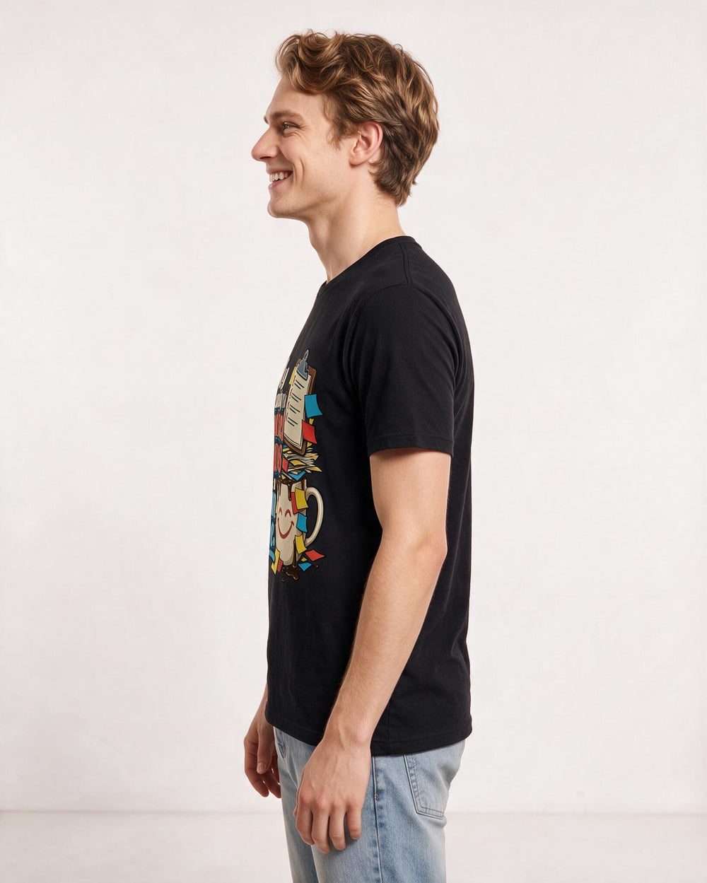 Nurse Black T-Shirt for Men – Nursing Life Graphic Tee product image 2
