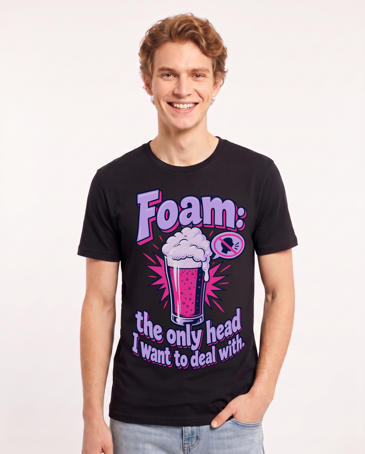 Beer Black T-Shirt for Men – Everyday Expression Graphic Tee product image 3