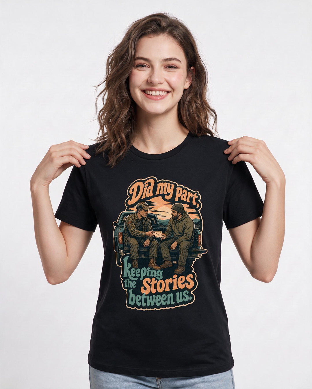Veteran Black T-Shirt for Women – Everyday Expression Graphic Tee product image 1
