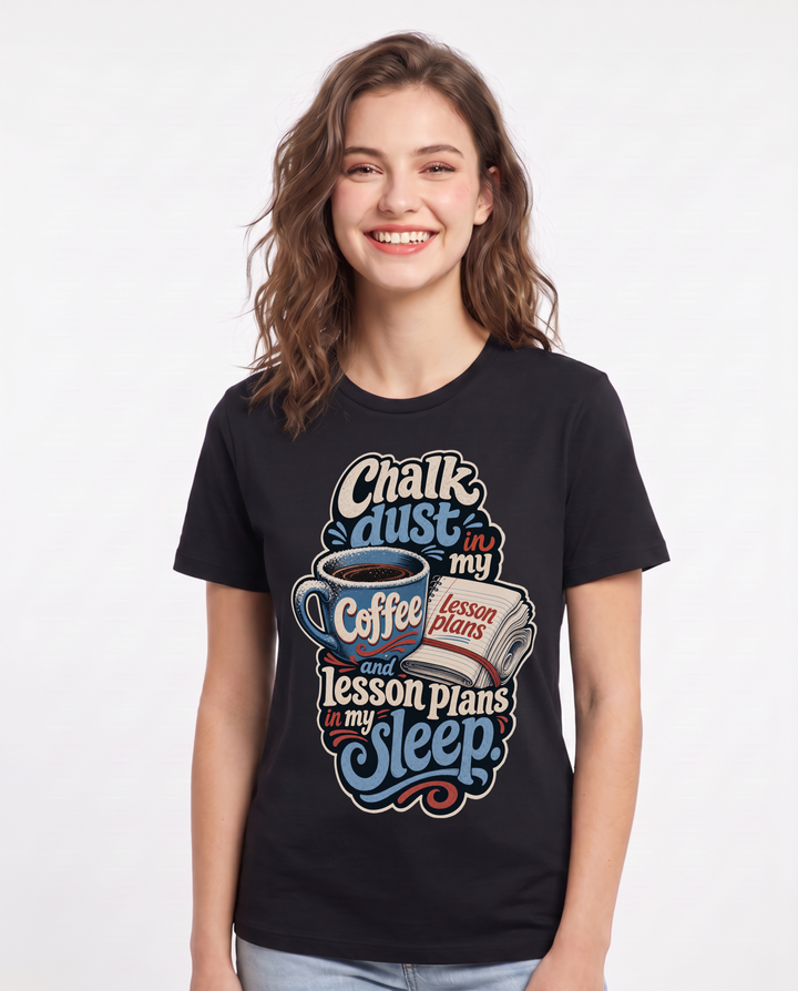 Teacher Black T-Shirt for Women – Everyday Expression Graphic Tee product image 3