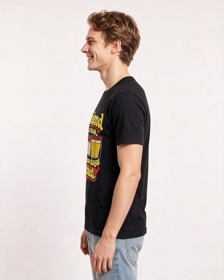 Beer Black T-Shirt for Men – Everyday Expression Graphic Tee product image 2
