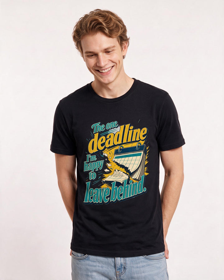 Graduation Black T-Shirt for Men – Everyday Expression Graphic Tee product image 1