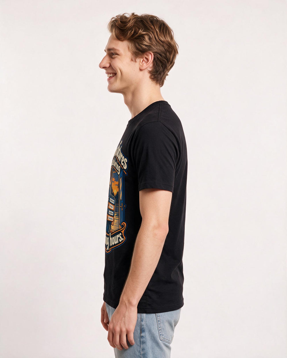 Teacher Black T-Shirt for Men – Everyday Expression Graphic Tee product image 2