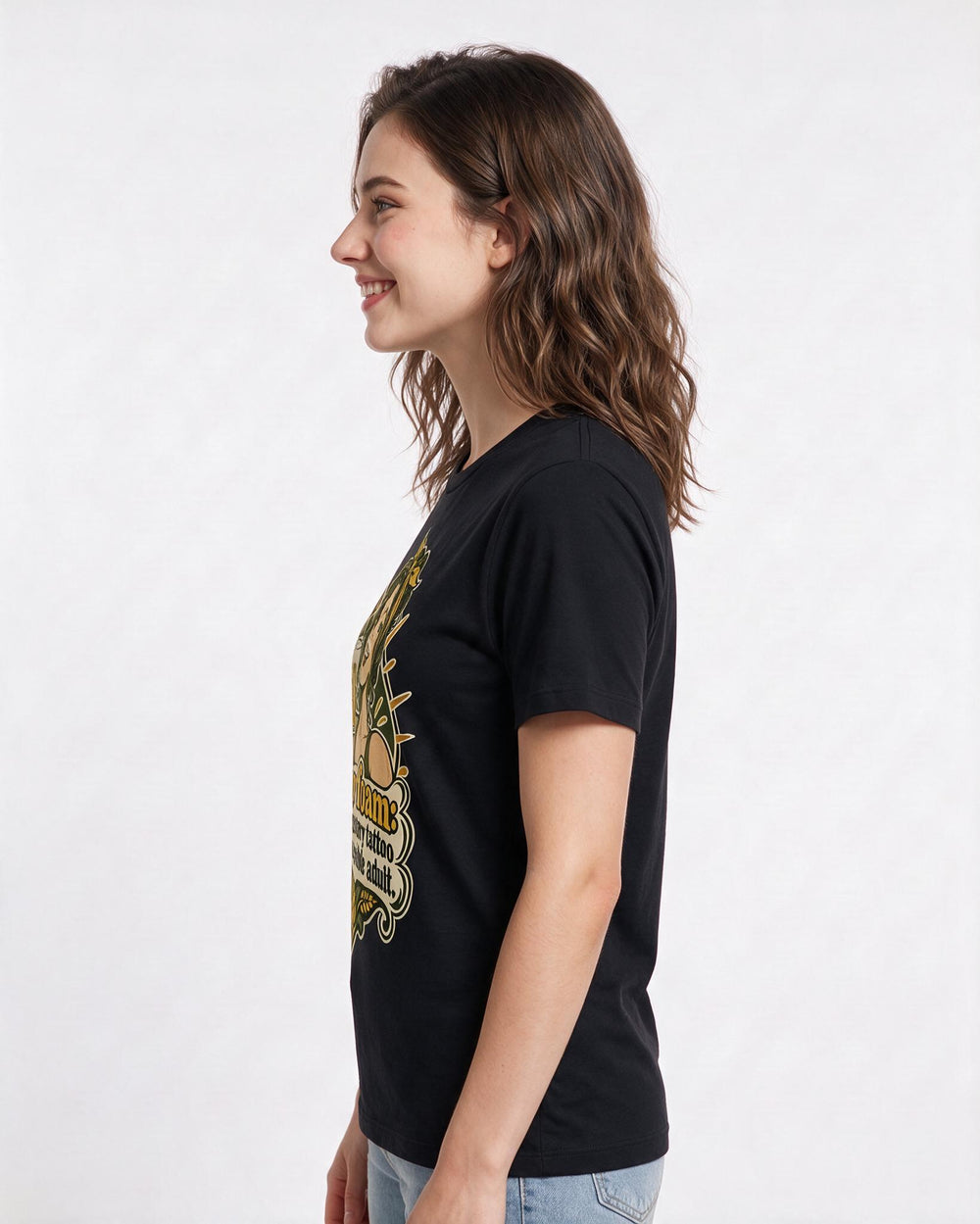 Beer Black T-Shirt for Women – Everyday Expression Graphic Tee product image 2