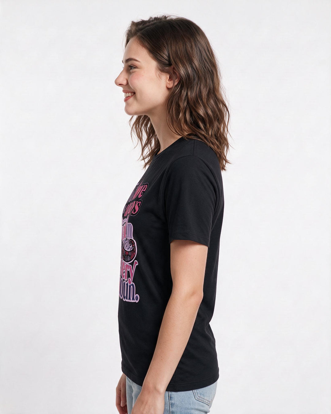 Pride Women's Black T-Shirt – This love was always fluent in every product image 2