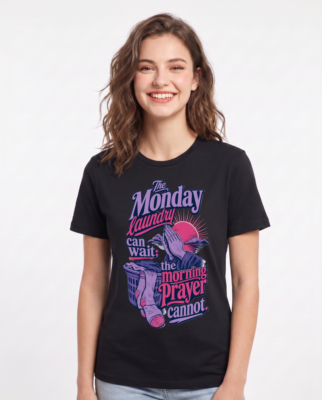 Christian Faith Black T-Shirt for Women – Everyday Expression Graphic Tee product image 1