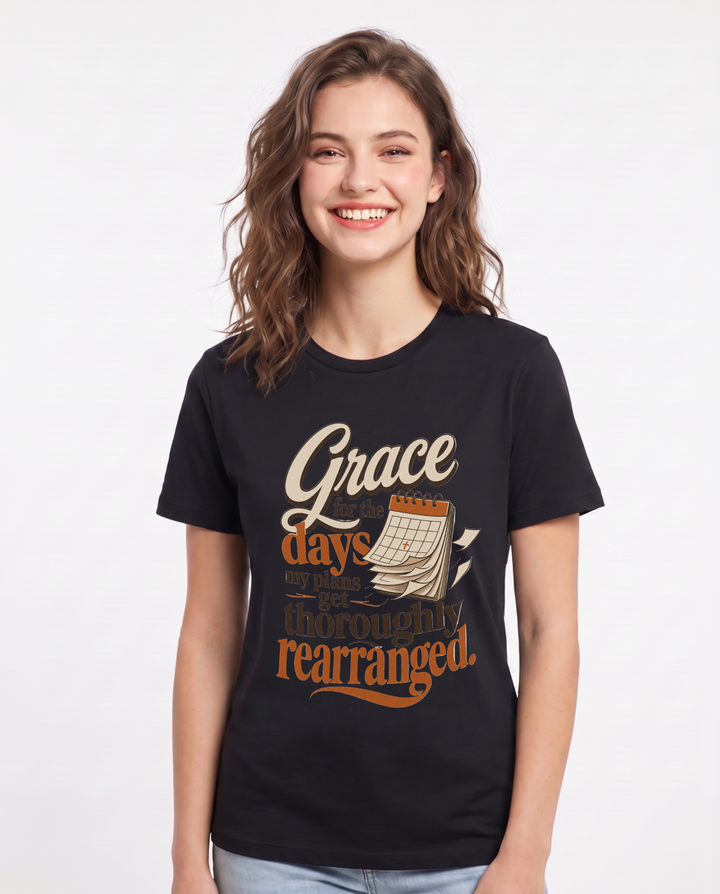 Christian Faith Black T-Shirt for Women – Everyday Expression Graphic Tee product image 3