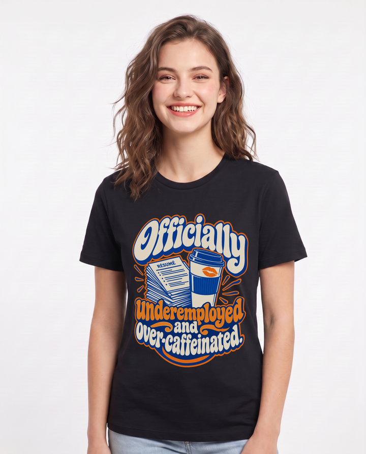 Graduation Black T-Shirt for Women – Everyday Expression Graphic Tee product image 3