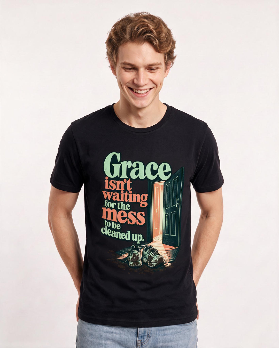 Christian Faith Black T-Shirt for Men – Everyday Expression Graphic Tee product image 1