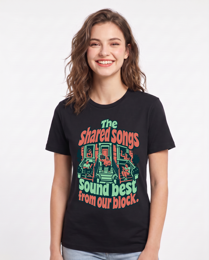 Patriotic Black T-Shirt for Women – Everyday Expression Graphic Tee product image 3