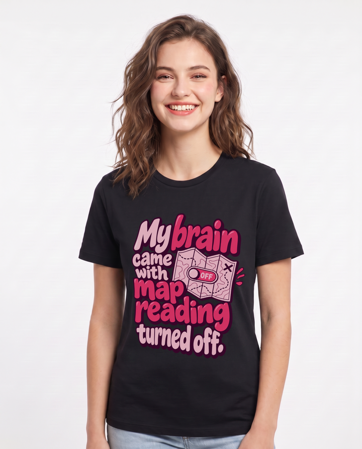 Neurodiversity Black T-Shirt for Women – Everyday Expression Graphic Tee product image 3