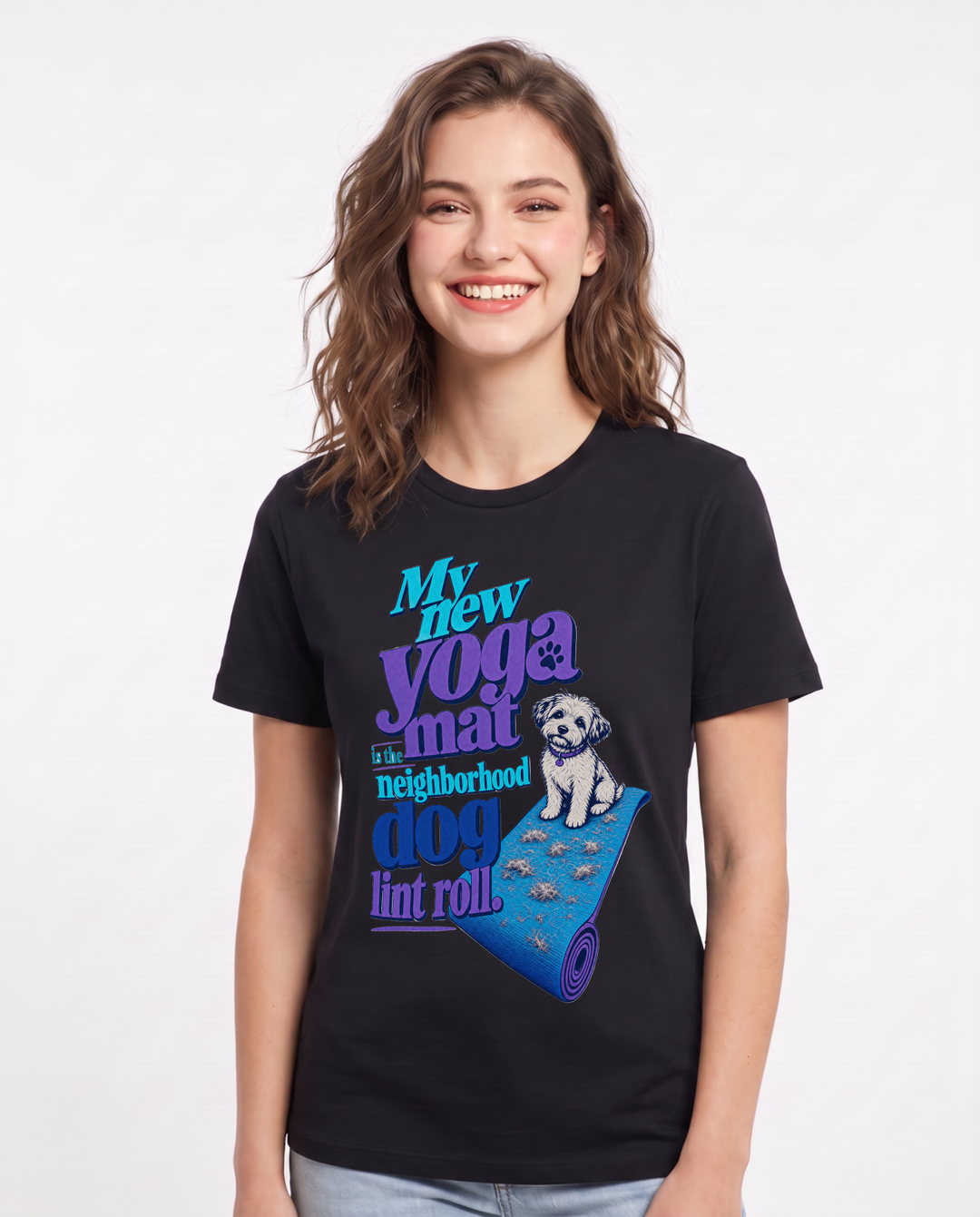 Cat Lover Black T-Shirt for Women – Everyday Expression Graphic Tee product image 3