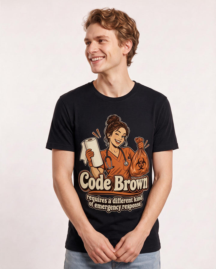 Nurse Black T-Shirt for Men – Nursing Life Graphic Tee product image 1