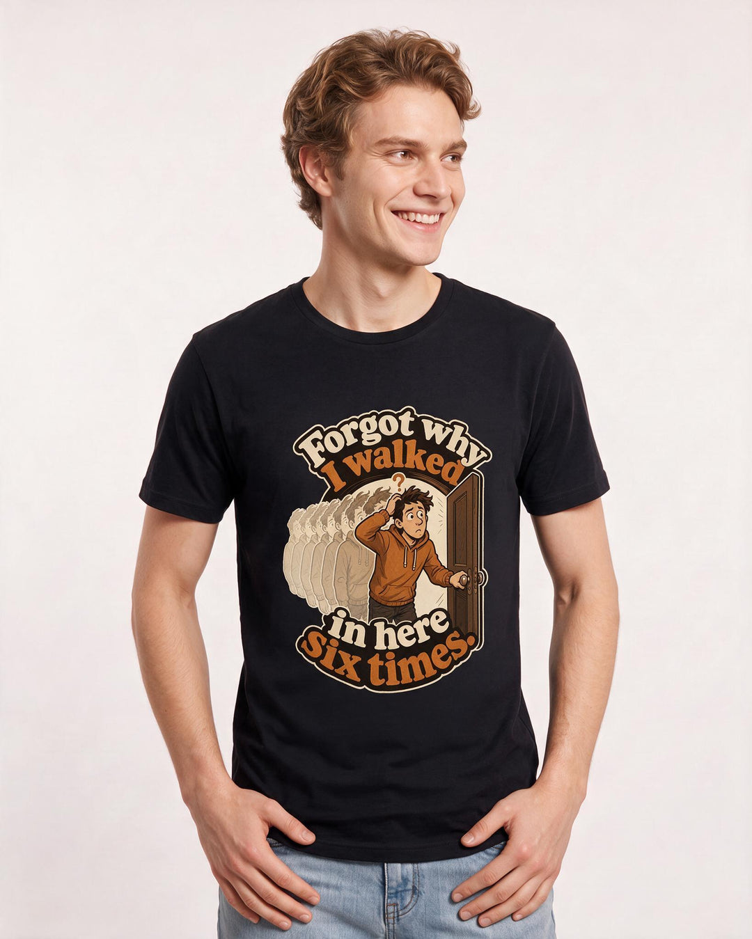 Meme Black T-Shirt for Men – Everyday Expression Graphic Tee product image 1