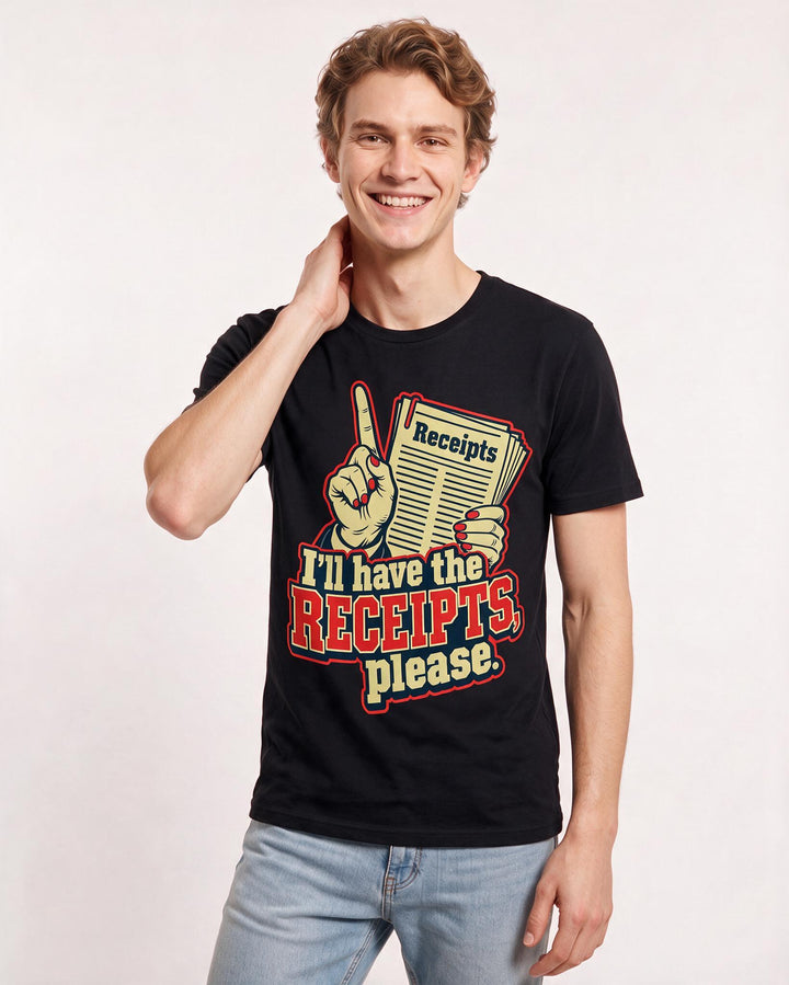Political Statement Black T-Shirt for Men – Everyday Expression Graphic Tee product image 1