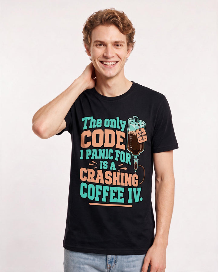 Nurse Black T-Shirt for Men – Nursing Life Graphic Tee product image 1