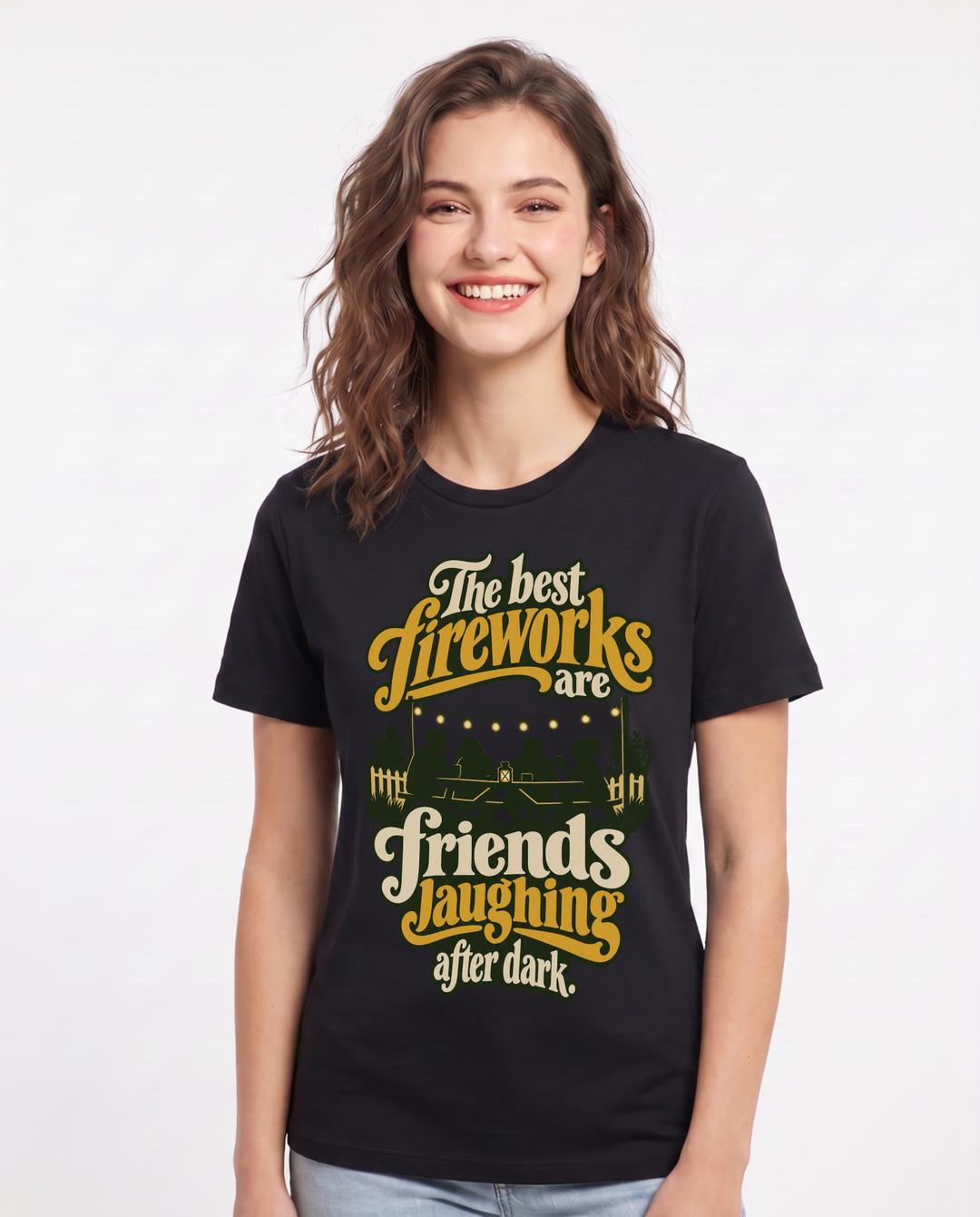 Patriotic Black T-Shirt for Women – Everyday Expression Graphic Tee product image 3