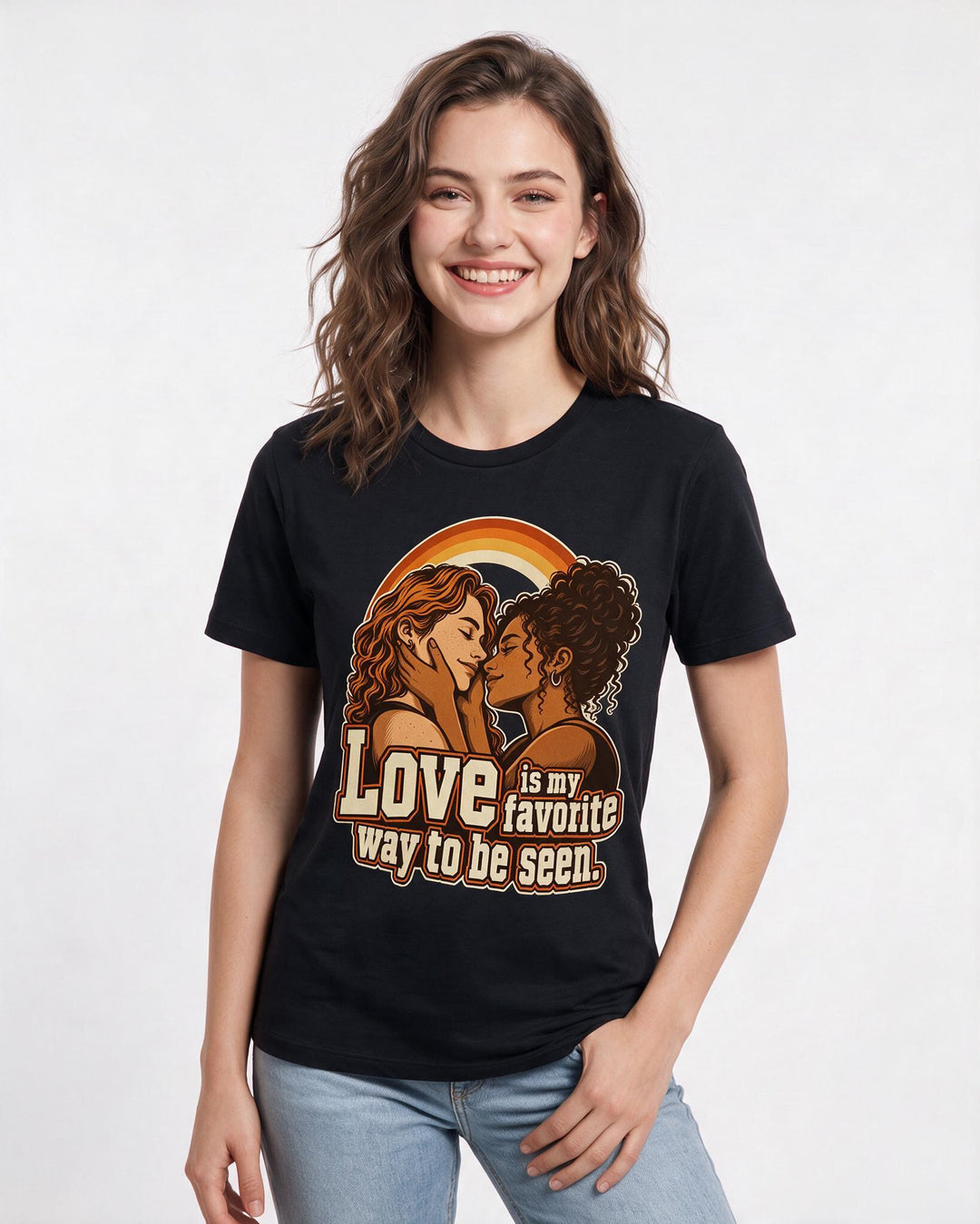 Pride Black T-Shirt for Women – Everyday Expression Graphic Tee product image 1
