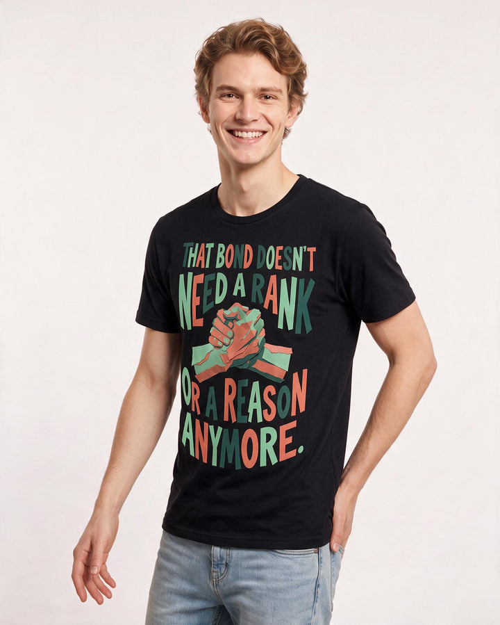 Veteran Men's Black T-Shirt – That bond doesn't need a rank or a reason anymore. product image 3