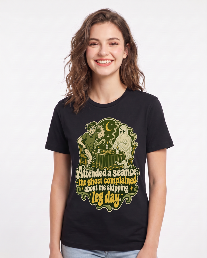 Halloween Black T-Shirt for Women – Halloween Theme Graphic Tee product image 3
