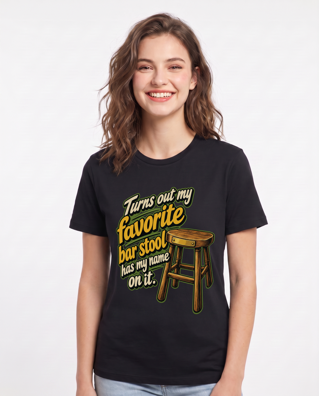 Beer Black T-Shirt for Women – Everyday Expression Graphic Tee product image 3