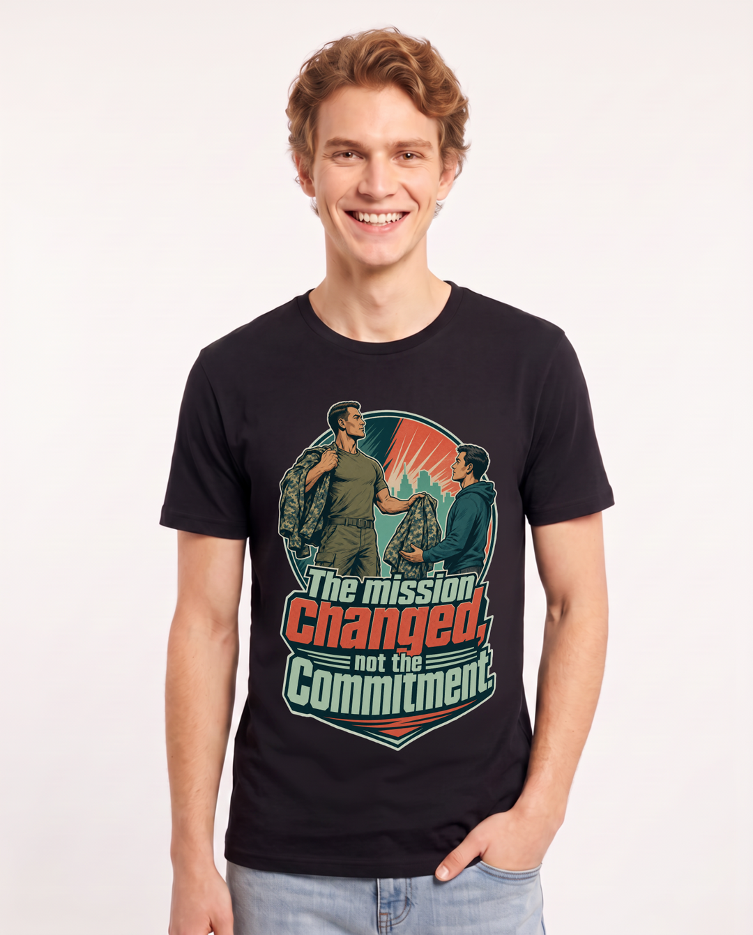 Veteran Black T-Shirt for Men – Everyday Expression Graphic Tee product image 1