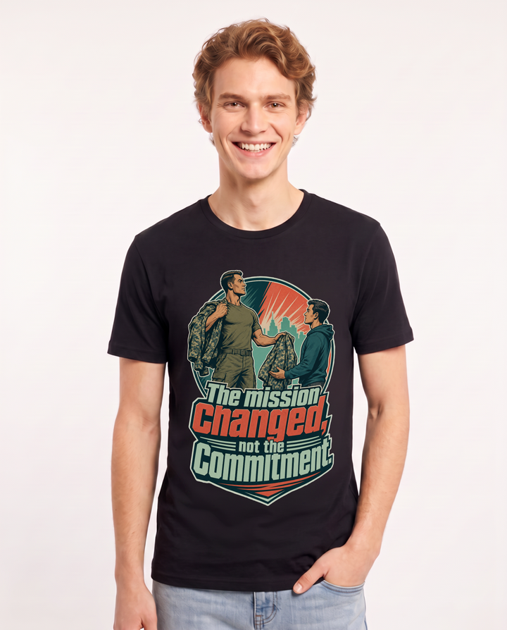 Veteran Black T-Shirt for Men – Everyday Expression Graphic Tee product image 1