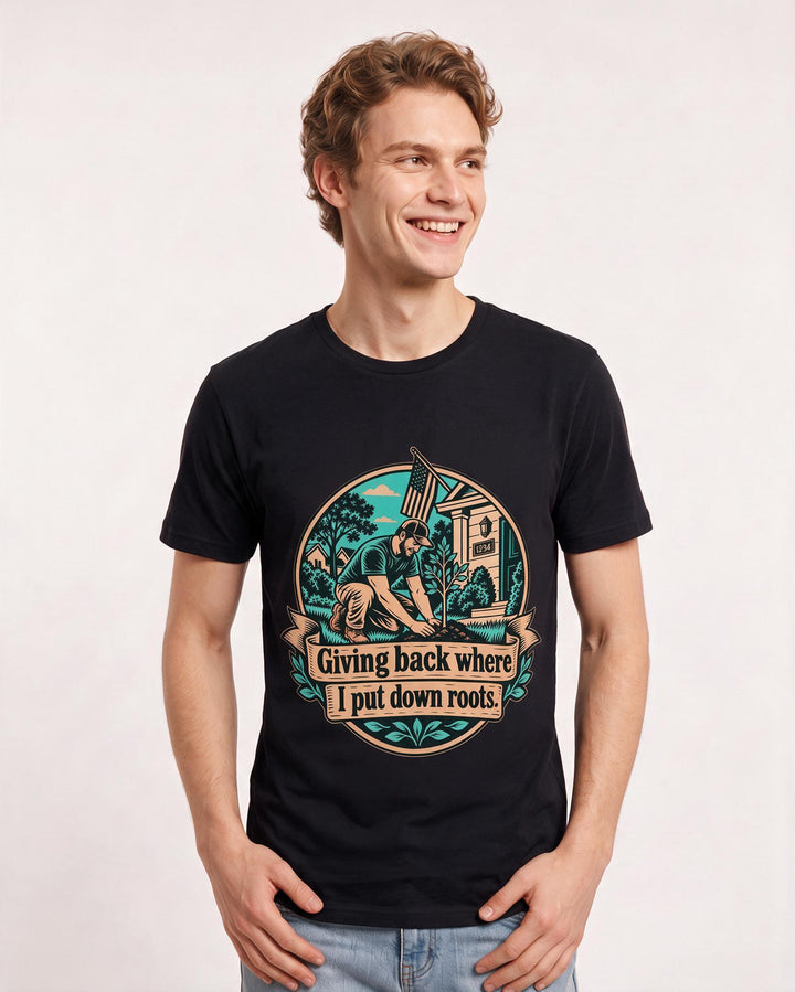 Patriotic Black T-Shirt for Men – Everyday Expression Graphic Tee product image 1