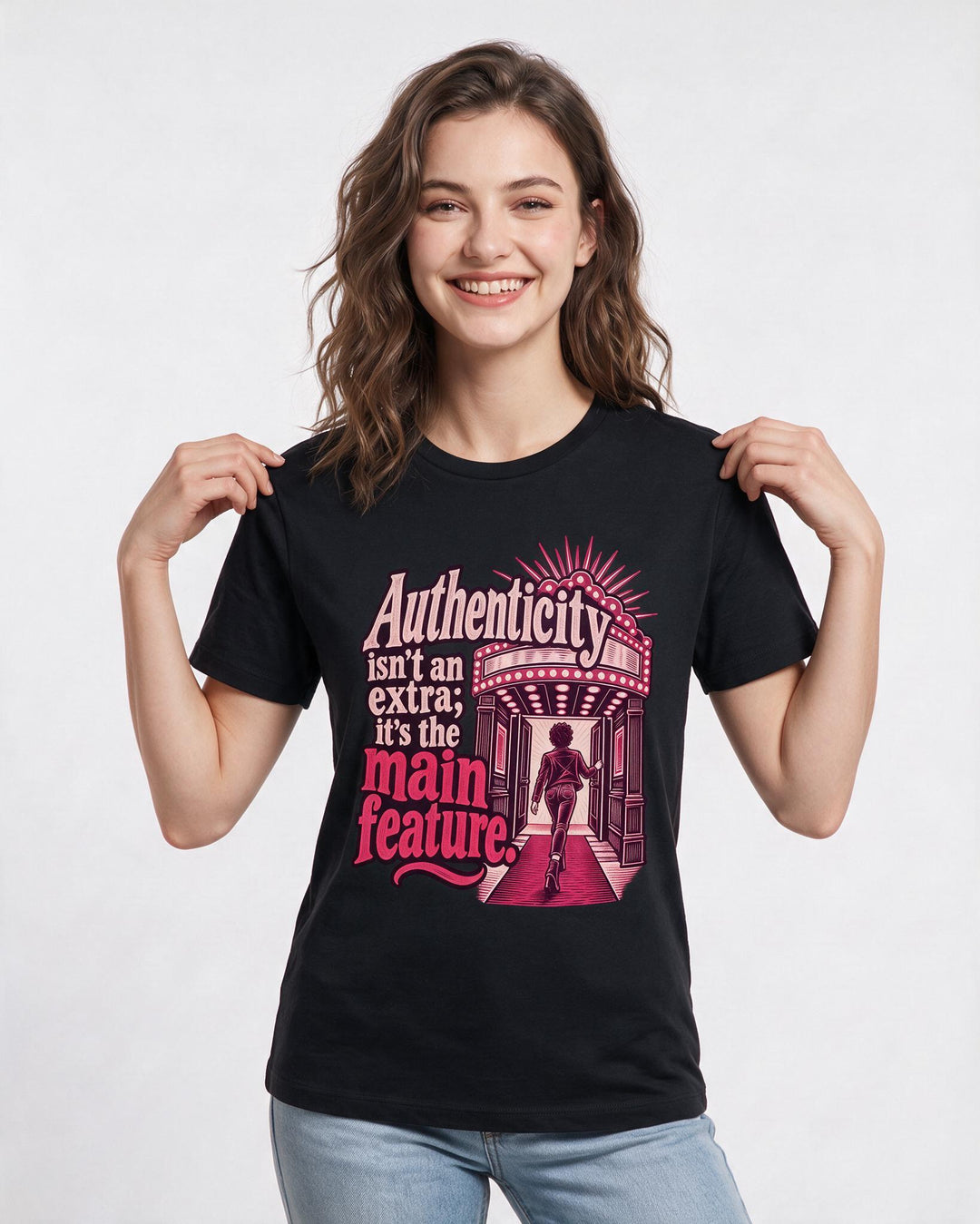 Pride Black T-Shirt for Women – Everyday Expression Graphic Tee product image 1