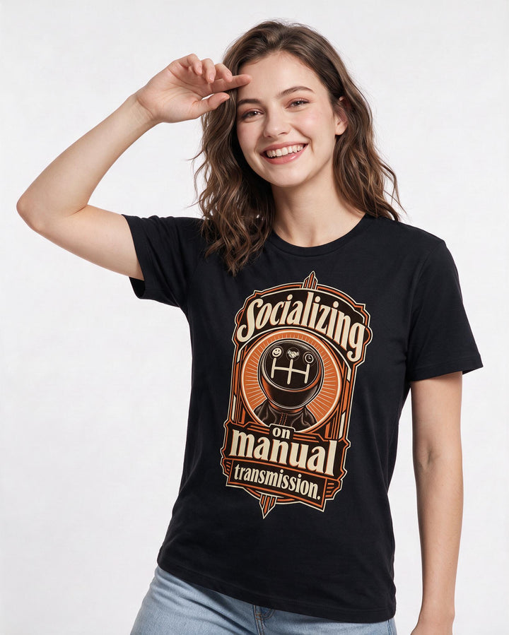 Neurodiversity Black T-Shirt for Women – Everyday Expression Graphic Tee product image 1