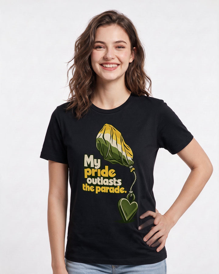 Pride Black T-Shirt for Women – Everyday Expression Graphic Tee product image 1