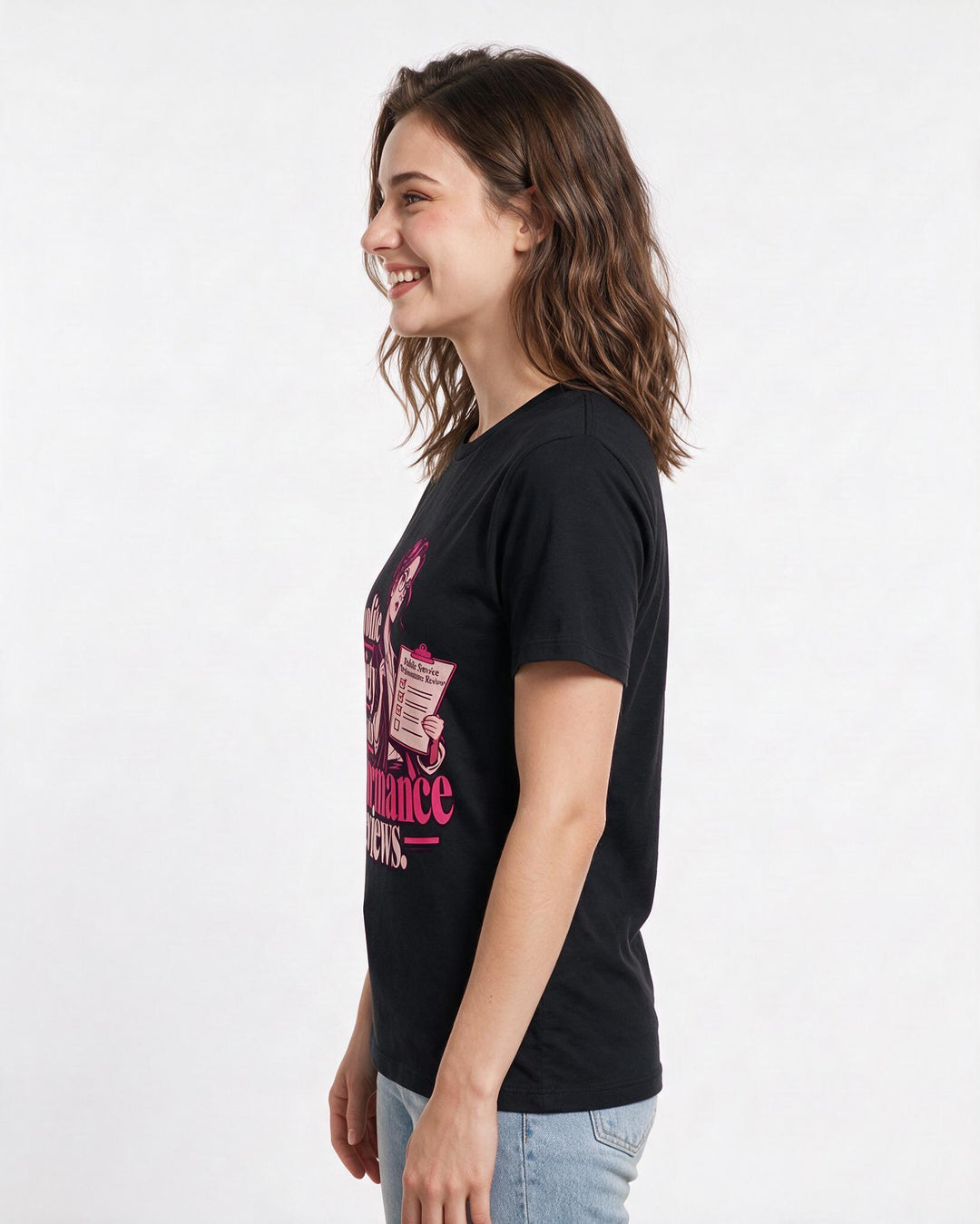 Political Statement Black T-Shirt for Women – Everyday Expression Graphic Tee product image 2