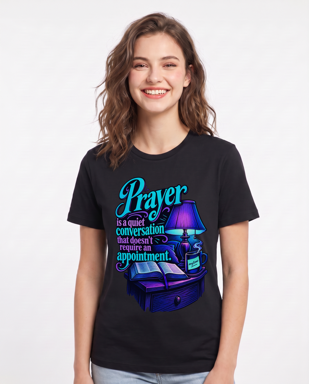 Christian Faith Black T-Shirt for Women – Everyday Expression Graphic Tee product image 3