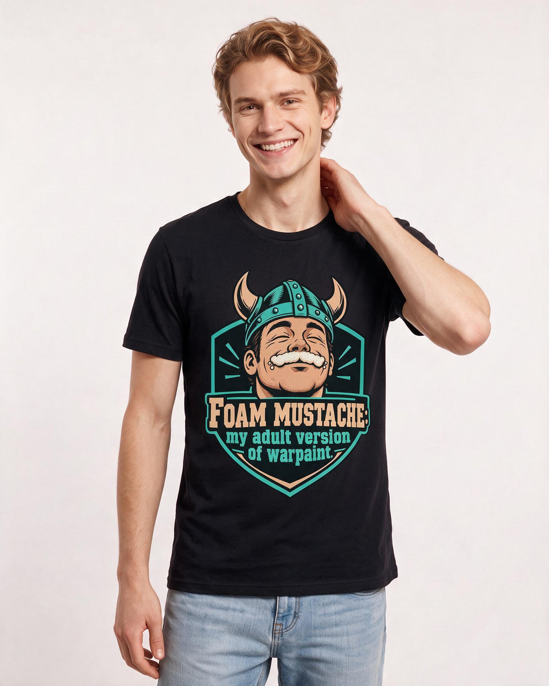 Beer Black T-Shirt for Men – Everyday Expression Graphic Tee product image 1