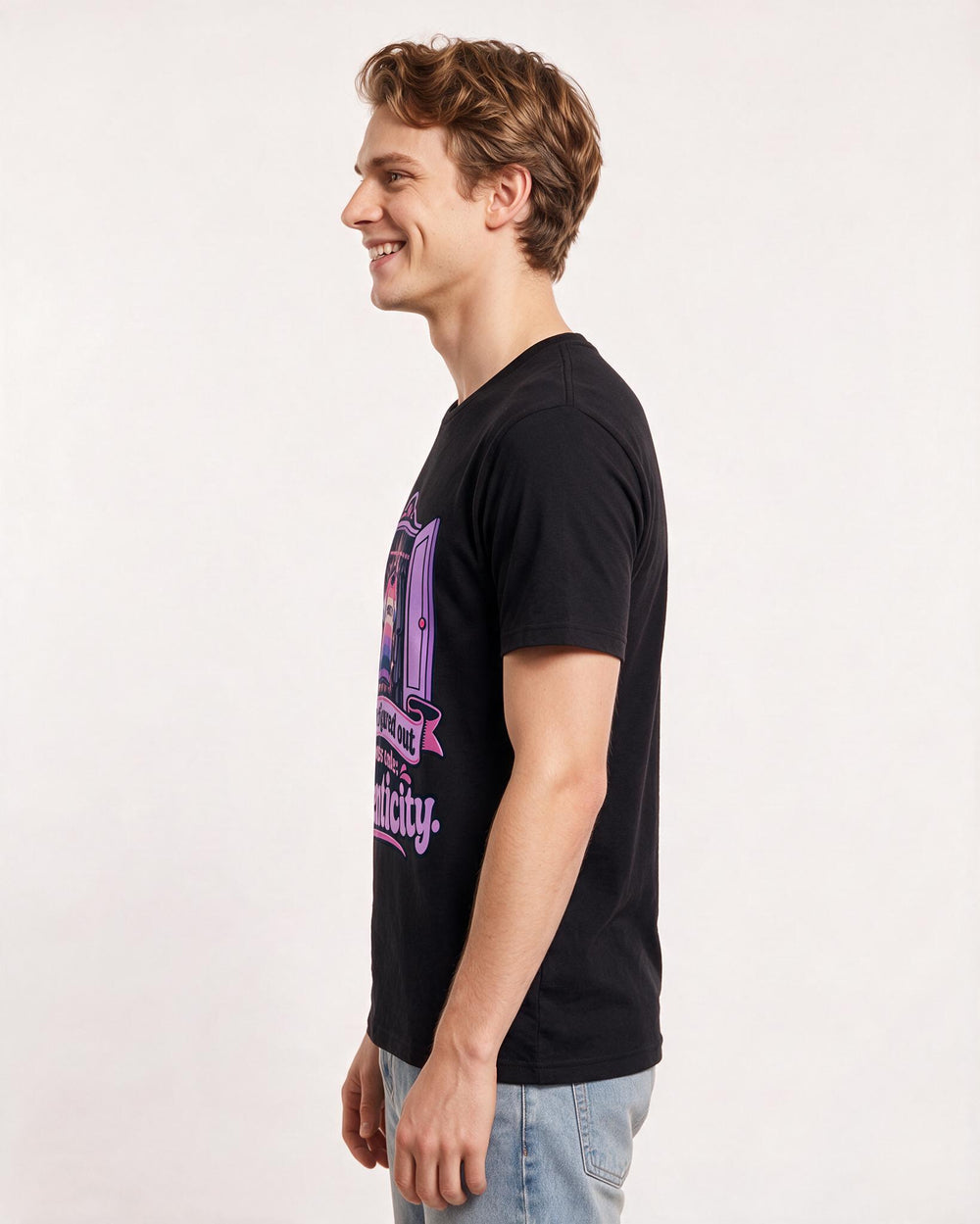 Pride Black T-Shirt for Men – Everyday Expression Graphic Tee product image 2