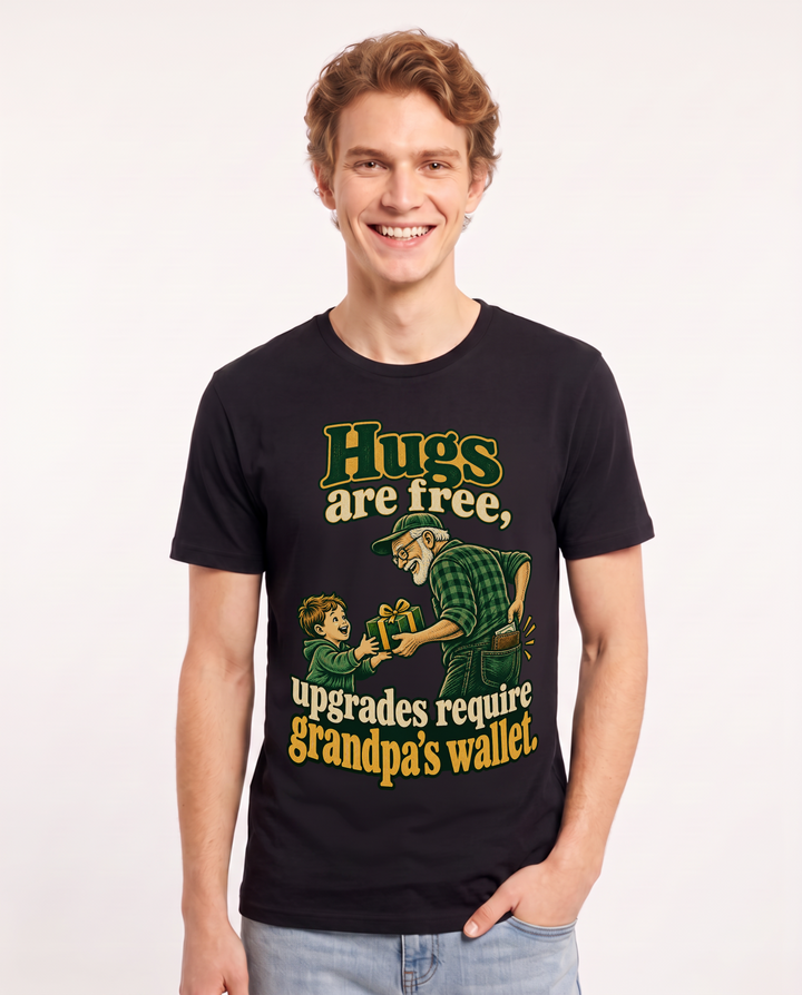 Grandparent Black T-Shirt for Men – Everyday Expression Graphic Tee product image 3